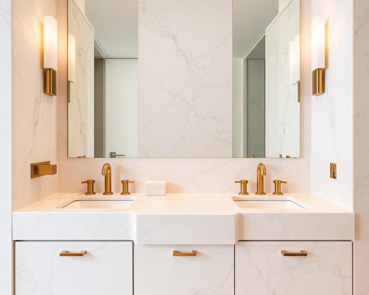 Marble interior application — Peak Stoneworkz Utah